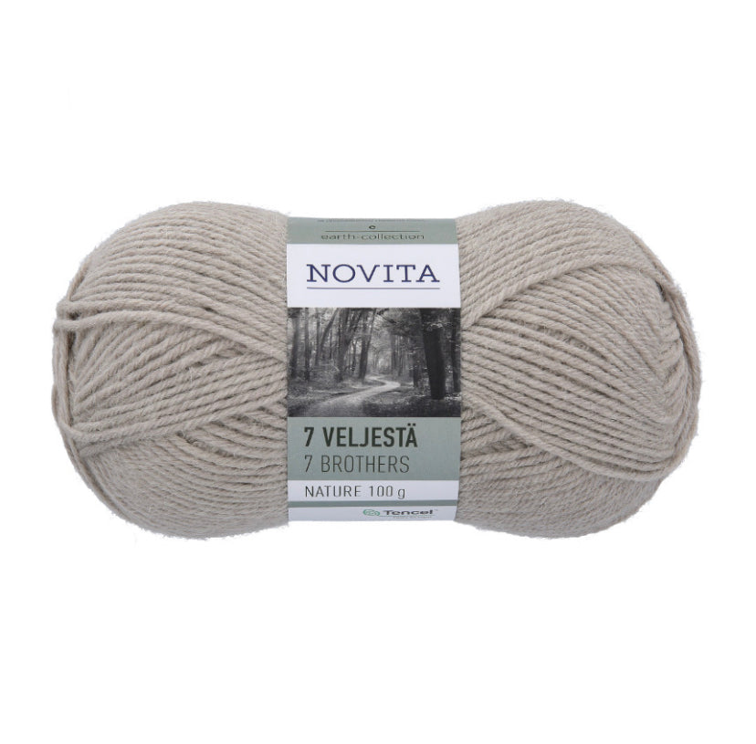7 Veljestä Nature Aran (Sockengarn)
