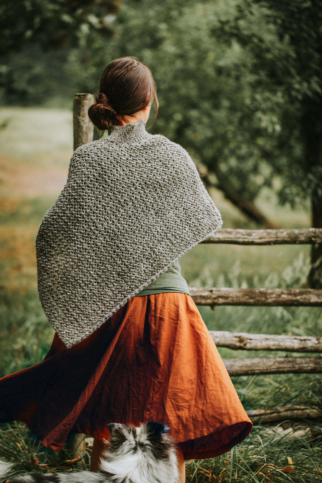 Strickpaket - Poncho Akina