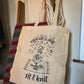 Projektbeutel „When all is shit - sit & knit“