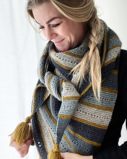 Strickanleitung - Almue shawl