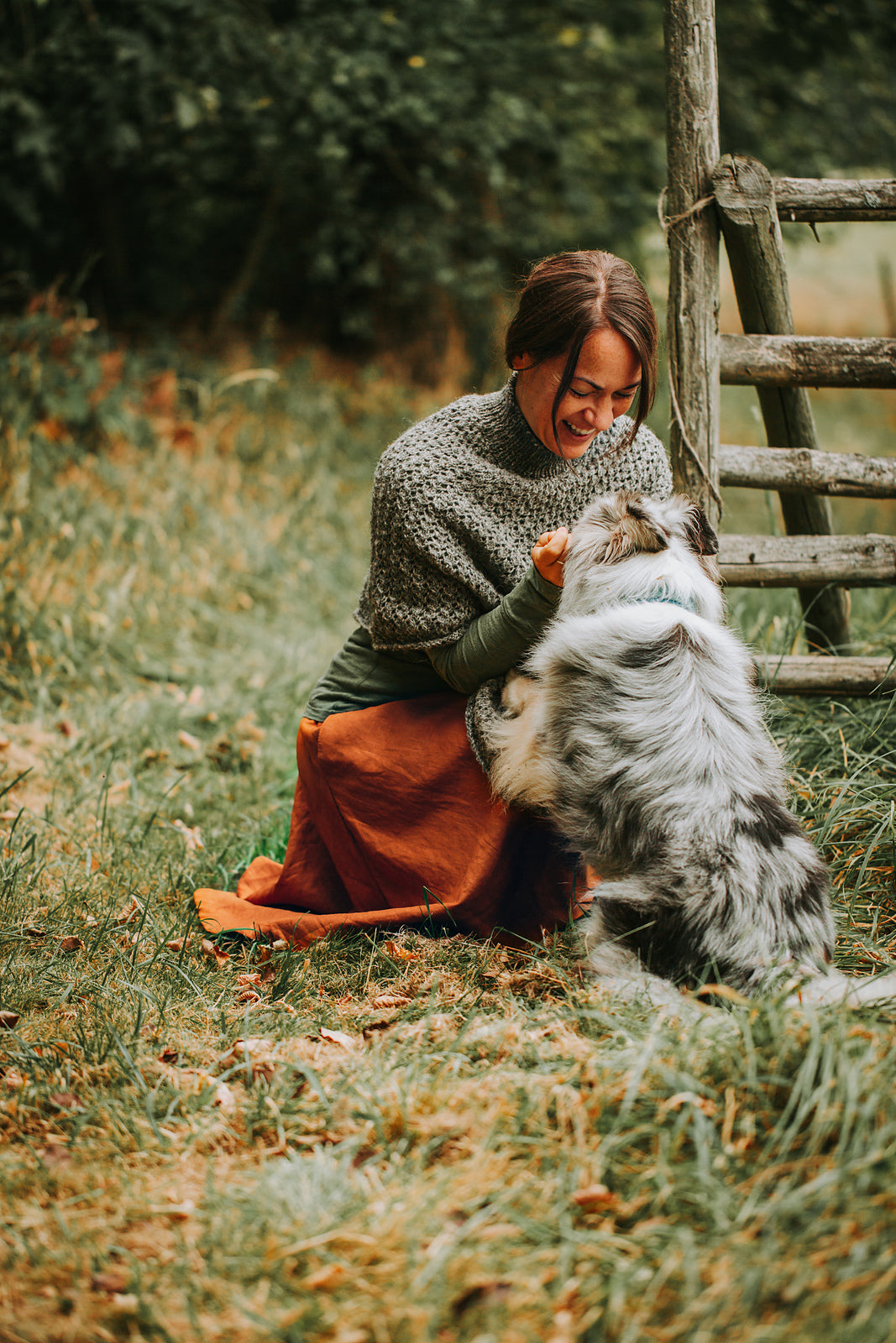 Strickpaket - Poncho Akina