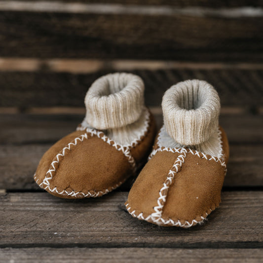 Babyschuhe aus Lammfell